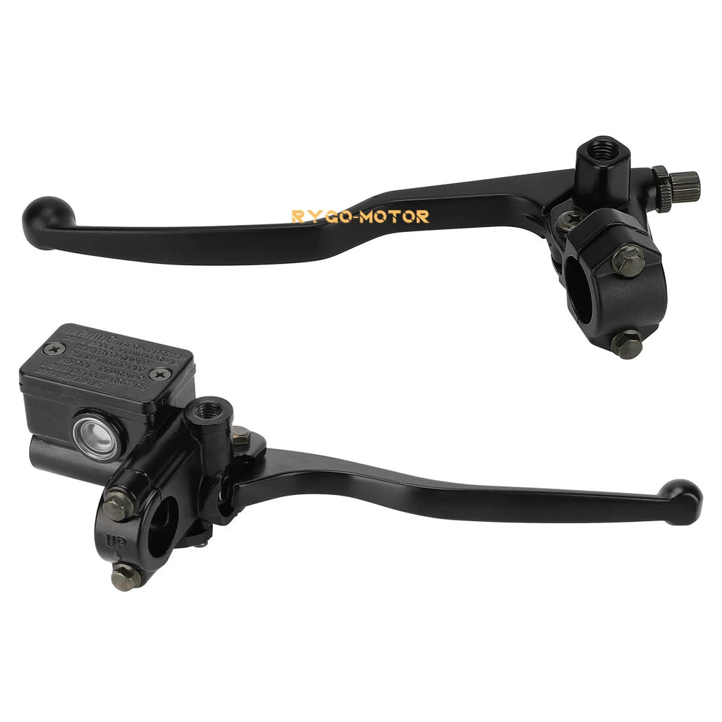 Set of 2 22mm Motorcycle 7/8" Brake Clutch Lever Master Cylinder