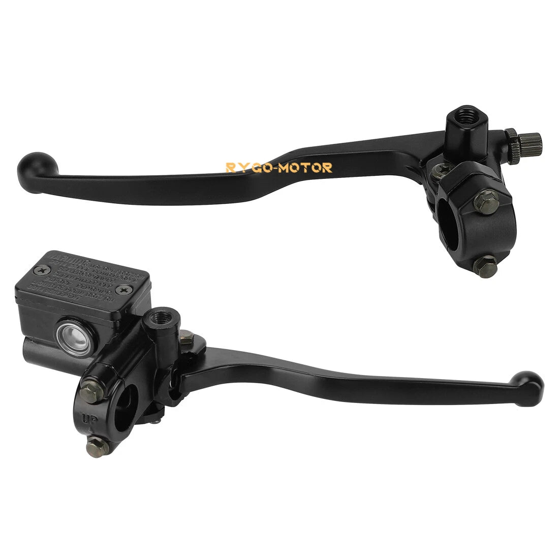 Set of 2 22mm Motorcycle 7/8" Brake Clutch Lever Master Cylinder