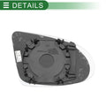 Aspherical Heated Left Side Mirror Glass for Audi A2 (2000–2005)