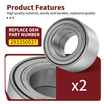 2X Rear Trailing Arm Bearing 293350037 for Can-Am Outlander (2003–2018)