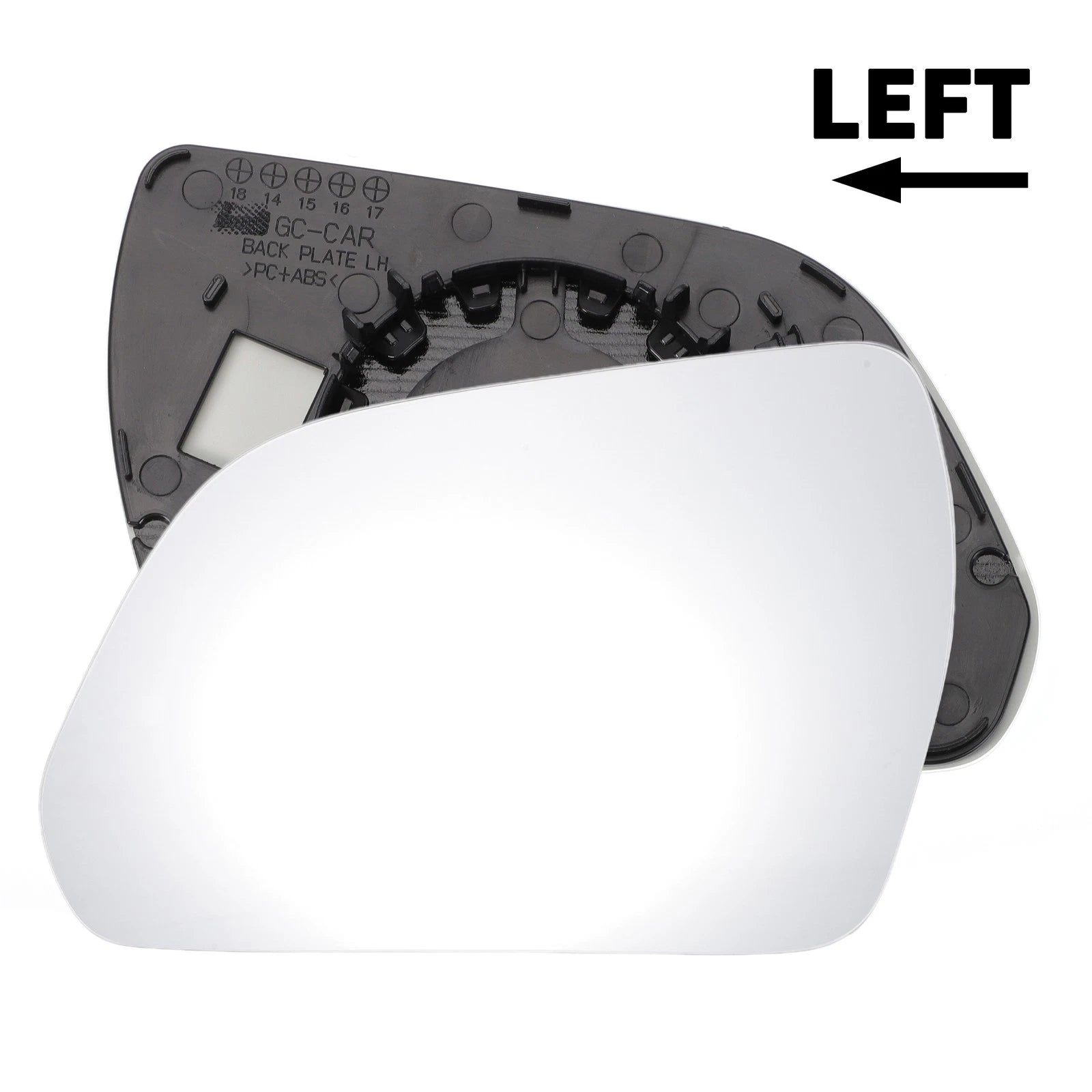Left Side Mirror Glass Non heated for Hyundai IX25 Creta (2014–2017)