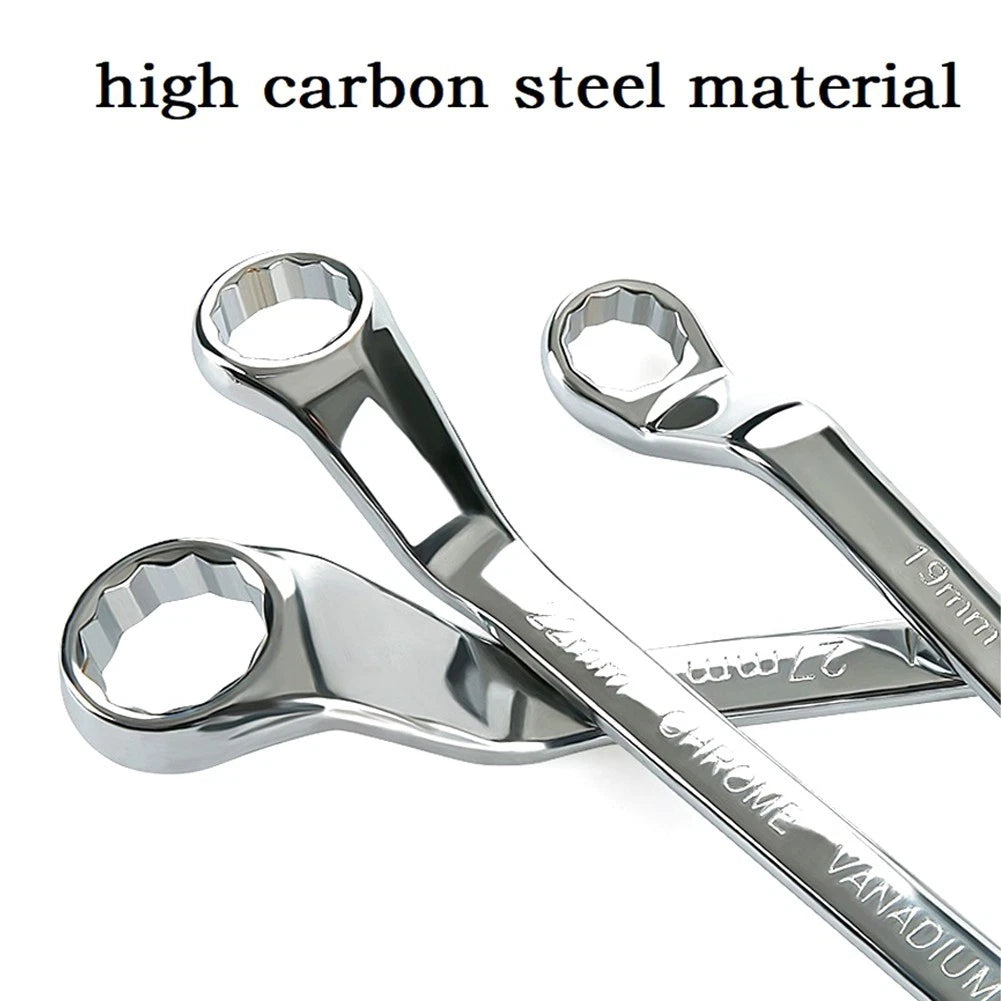 Offset Box End Wrench Spanners for Metric 45-Degree Long Double Ring
