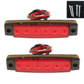 2X Waterproof 6-LED Marker Tail Light for Buses (Universal Fit)