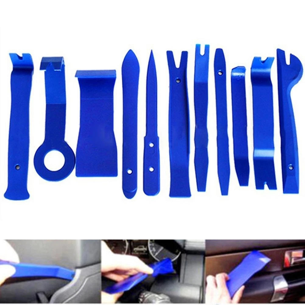 11 Piece Plastic Pry Tool Kit for Car Audio and Panel Removal
