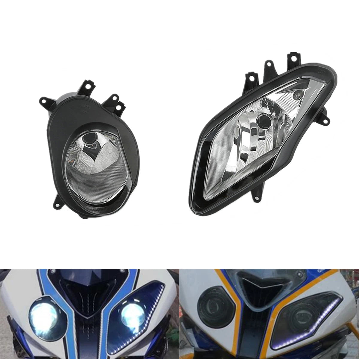 Front Clear Headlight Assembly for BMW S1000RR (2009–2014), HP4 (2012–2014)