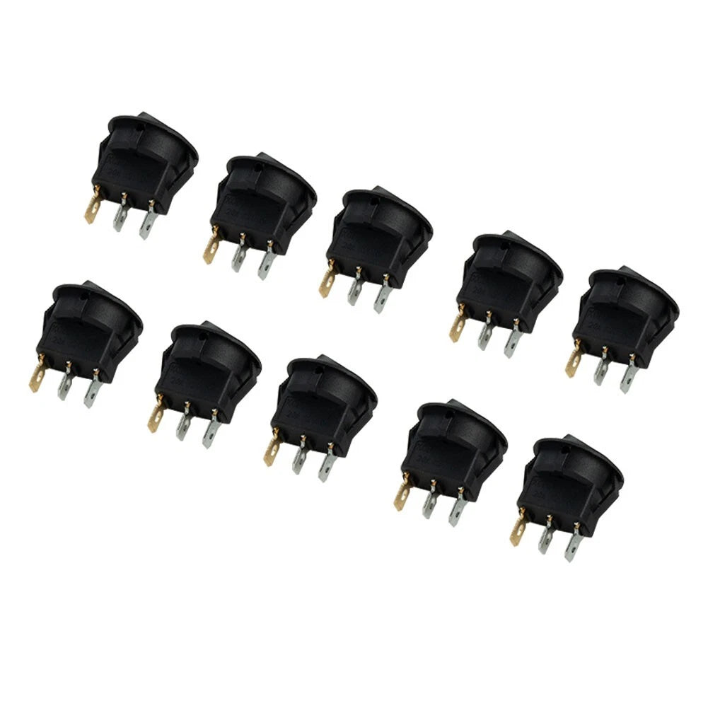 10x Red LED Rocker Switch for Car Boat (DC 12V)
