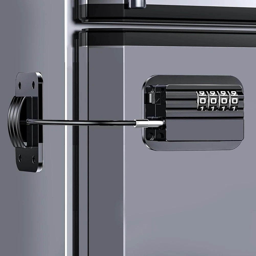 Refrigerator Drawer Lock with 0000 Code & Easy Reset Function