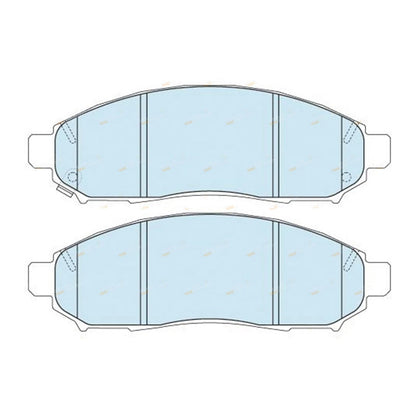Set of 4 Bendix Front Disc Brake Pads for Nissan Navara D40 (2005–2010)