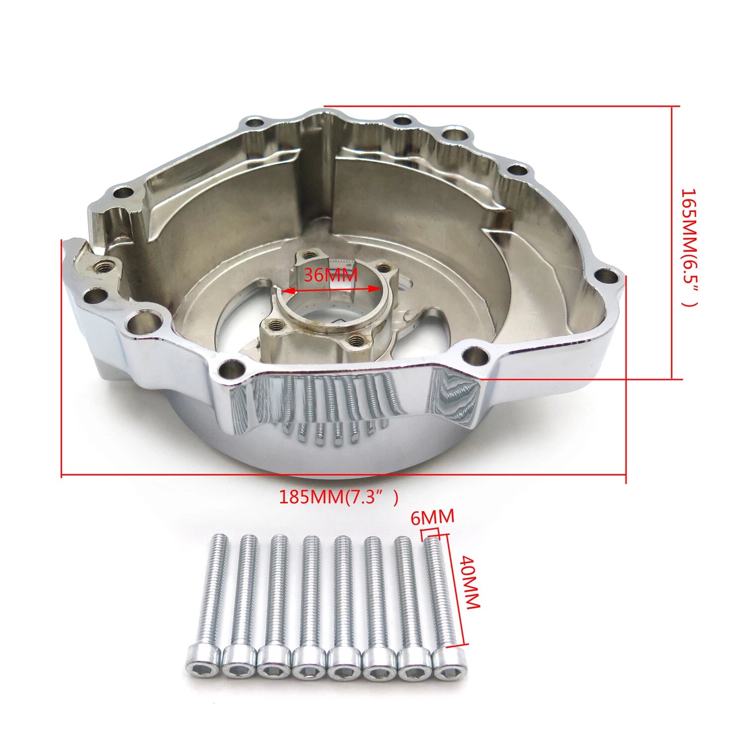 Engine Stator Cover for Honda CBR 600RR (2003–2006) Left Chrome