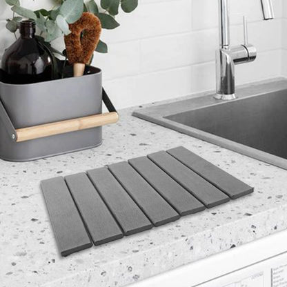 Super Absorbent Kitchen Drying Mat 40x30cm Diatomaceous Earth