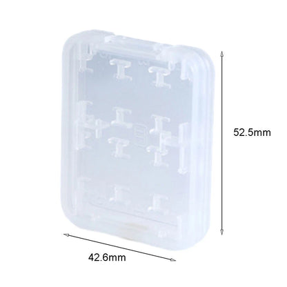 150pcs Memory Card Storage Box Portable Transparent Plastic Case