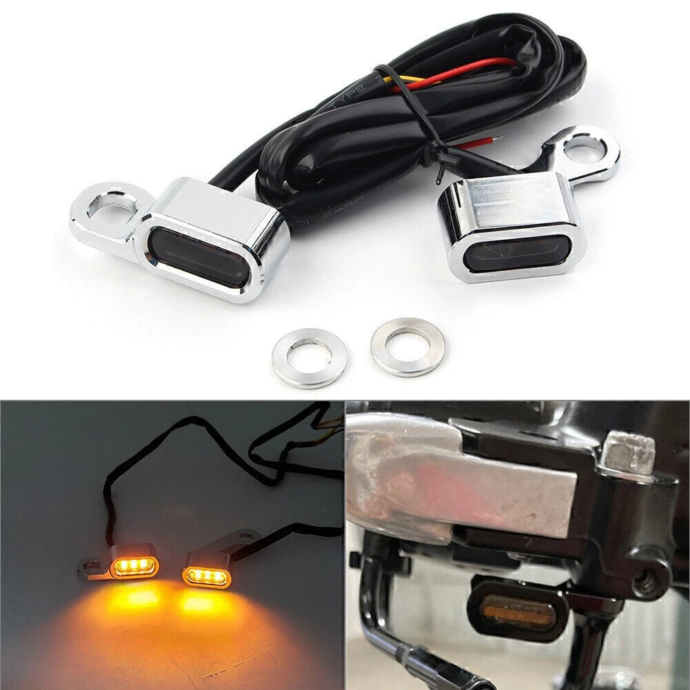 LED Turn Signal Indicator Amber Light Blinker Kit for Mini