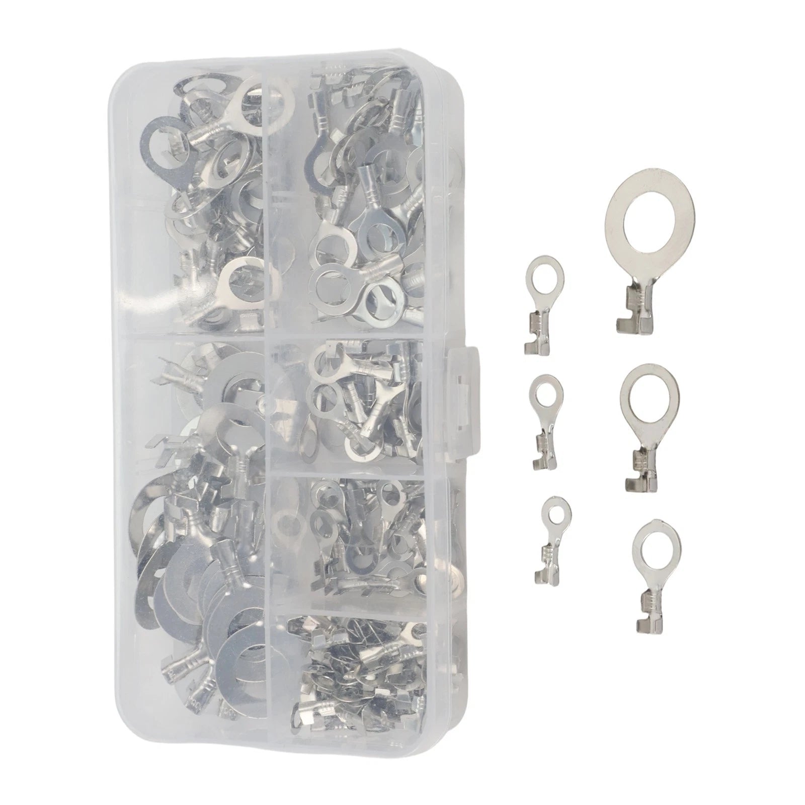 150PCS Copper Ring Lugs Wire Connector Crimp Terminals for Electrical Projects