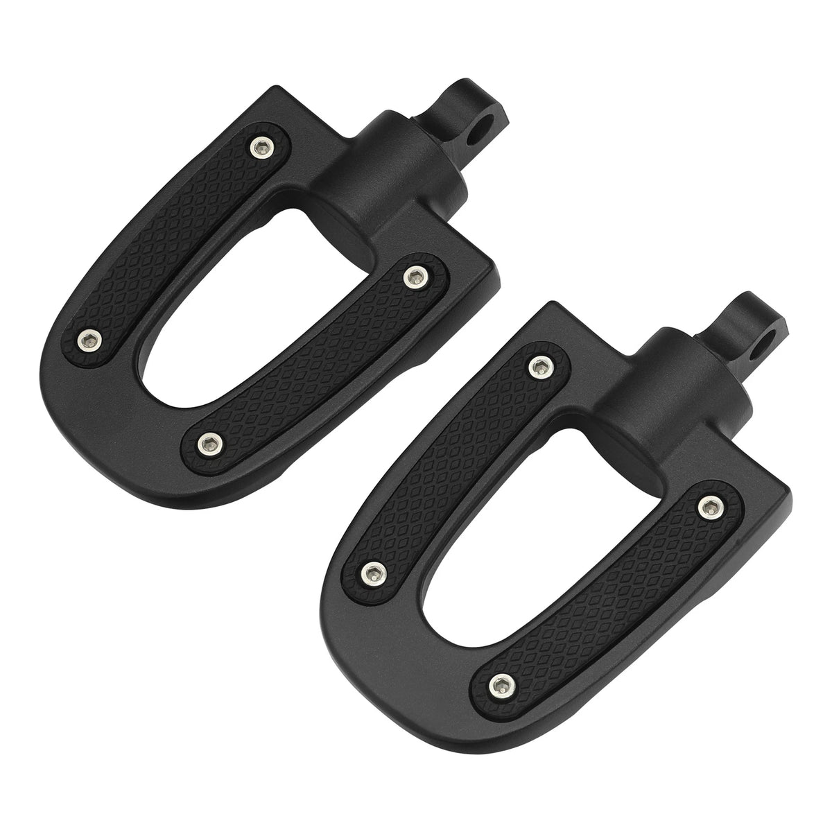Matte Black Highway Footpegs for Harley Road King/Glide
