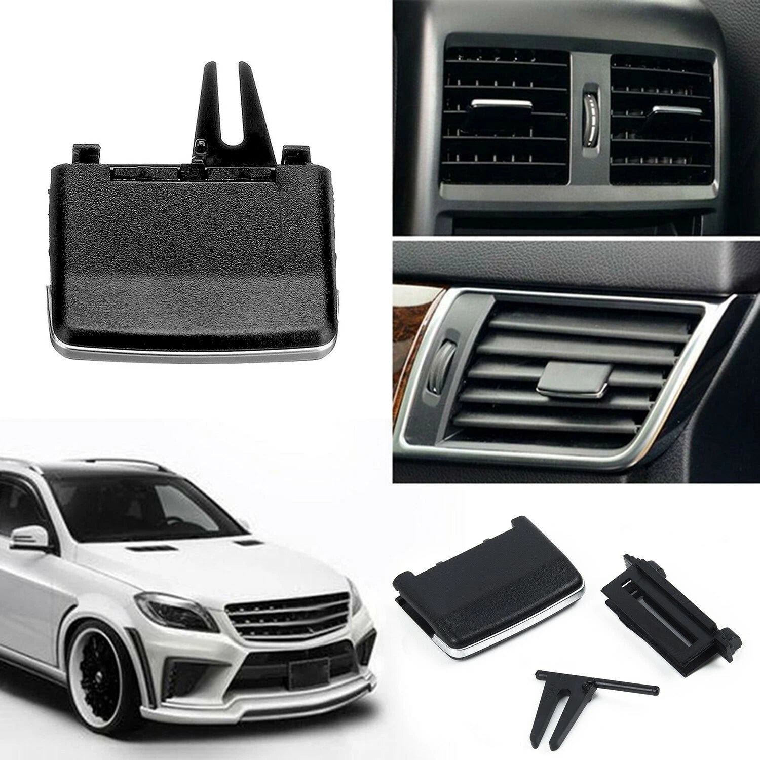 A/C Air Vent Outlet Tab for W166 ML GL (2012–2015) Black