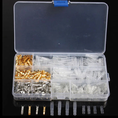 400Pcs Motorcycle Wiring Harness Bullet Connector Male & Female 3.9mm