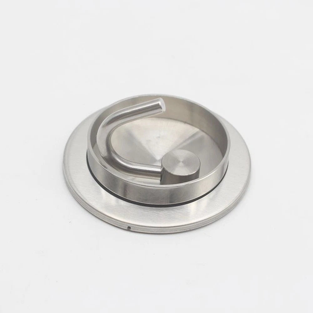 304 Stainless Steel Concealed Rotating Hook for Bathroom (No Drill)