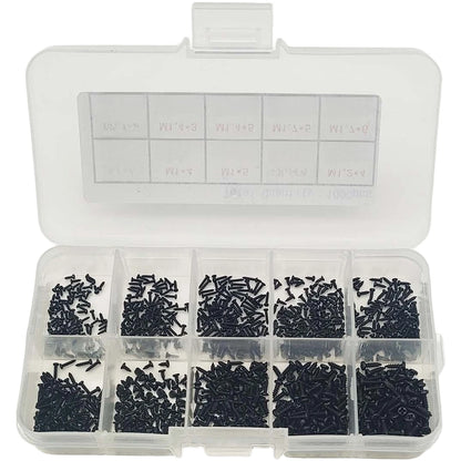 1000 pcs Self-tapping Screws M1 M1.2 M1.4 M1.7 for Digital Products Repair