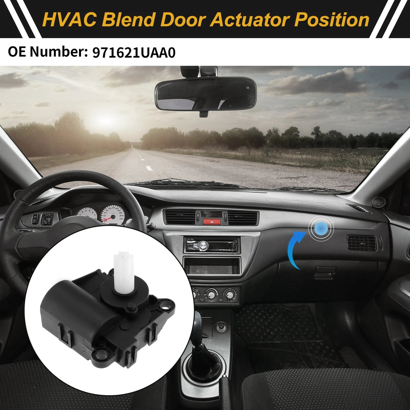 HVAC Heater Blend Door Actuator Replacement for Hyundai Elantra (2011–2016)