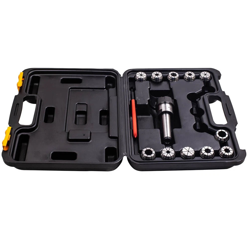 11Pcs ER32 Collet Set with MT3 Shank for Milling Machine