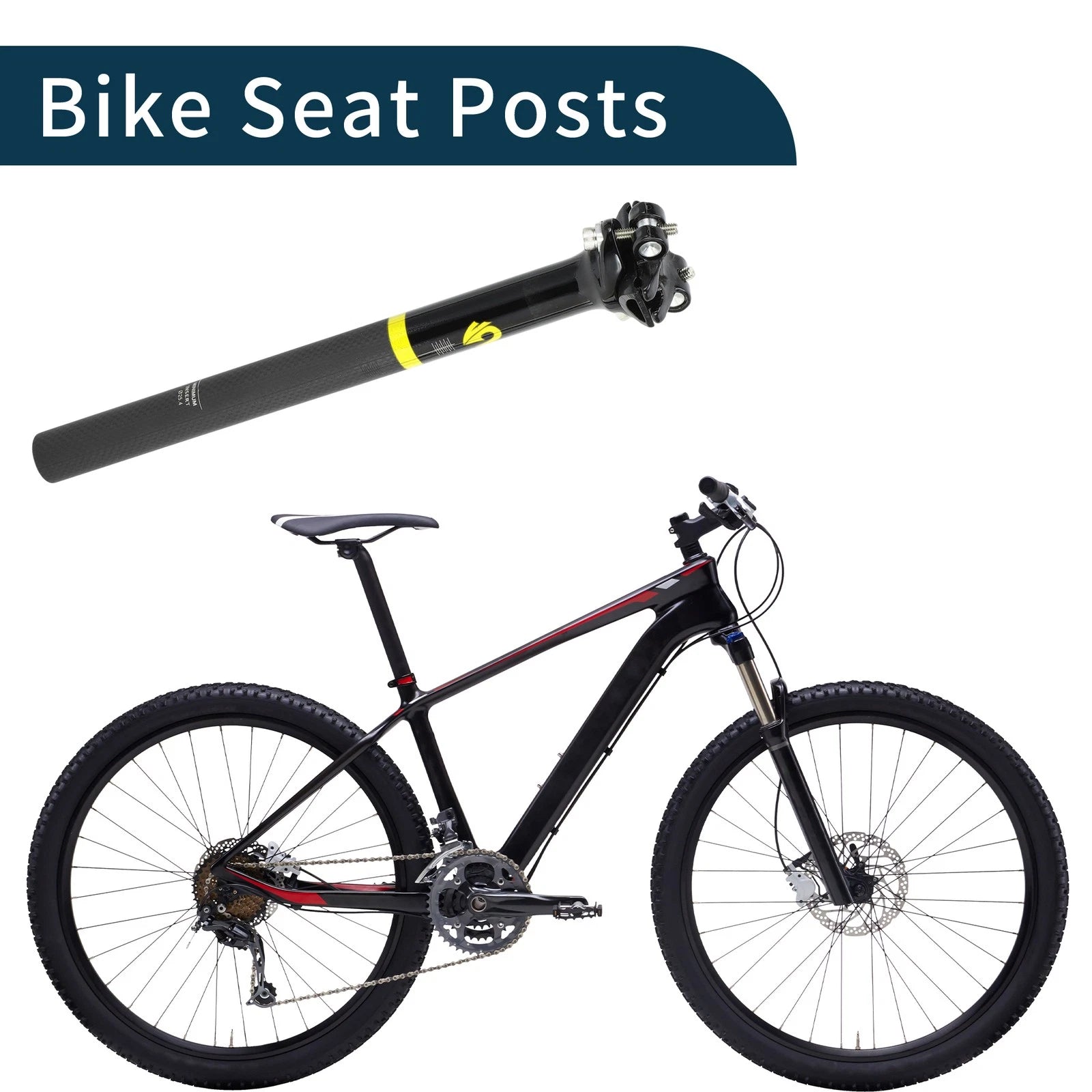 Seat Post 25.4x300mm Replacement for Bike Saddle Tube (2000–2025)