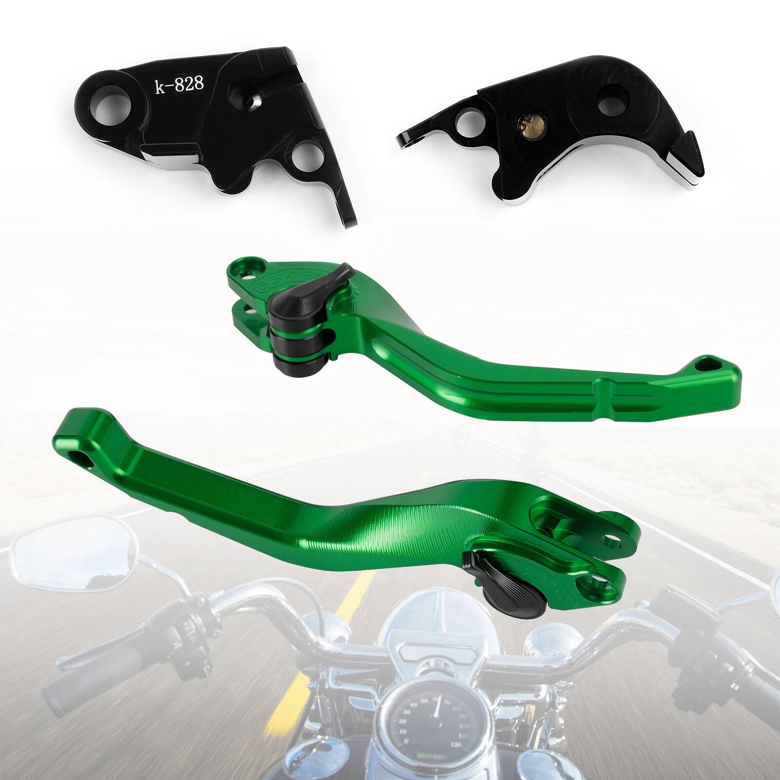 CNC Short Clutch Brake Lever for Kawasaki ZX636R / ZX6RR (2005–2006) T9