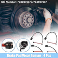 Brake Pad Wear Sensor Lead Front Rear Pair for Volkswagen Touareg (2007–2017)
