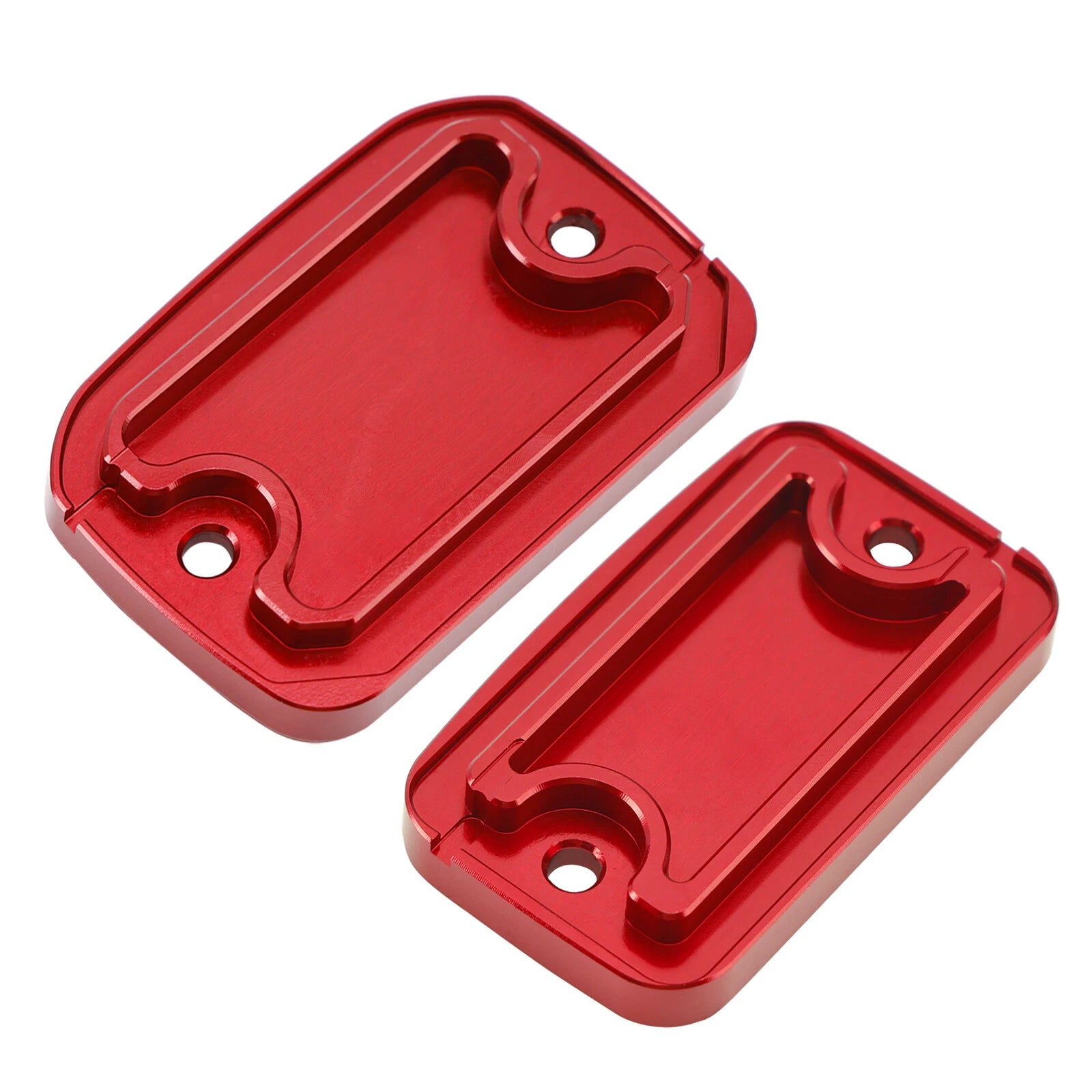 CNC Brake & Clutch Reservoir Caps Red for Ducati Scrambler 800 1100 (2015–2023)