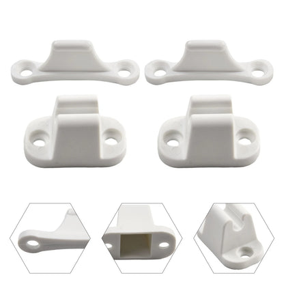 2X Door Retainer Catch for - Nylon, White