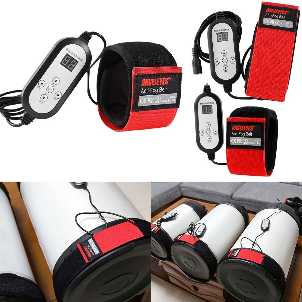 Temperature Controlled Dew Heater Strap for Telescope and Camera Lenses