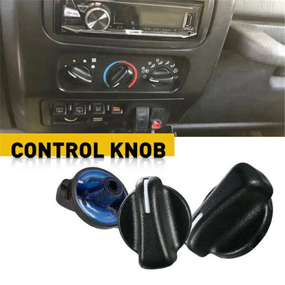 3Pcs A/C Heater Fan Control Switch Dash Knob for Jeep Wrangler TJ (1997–2006)