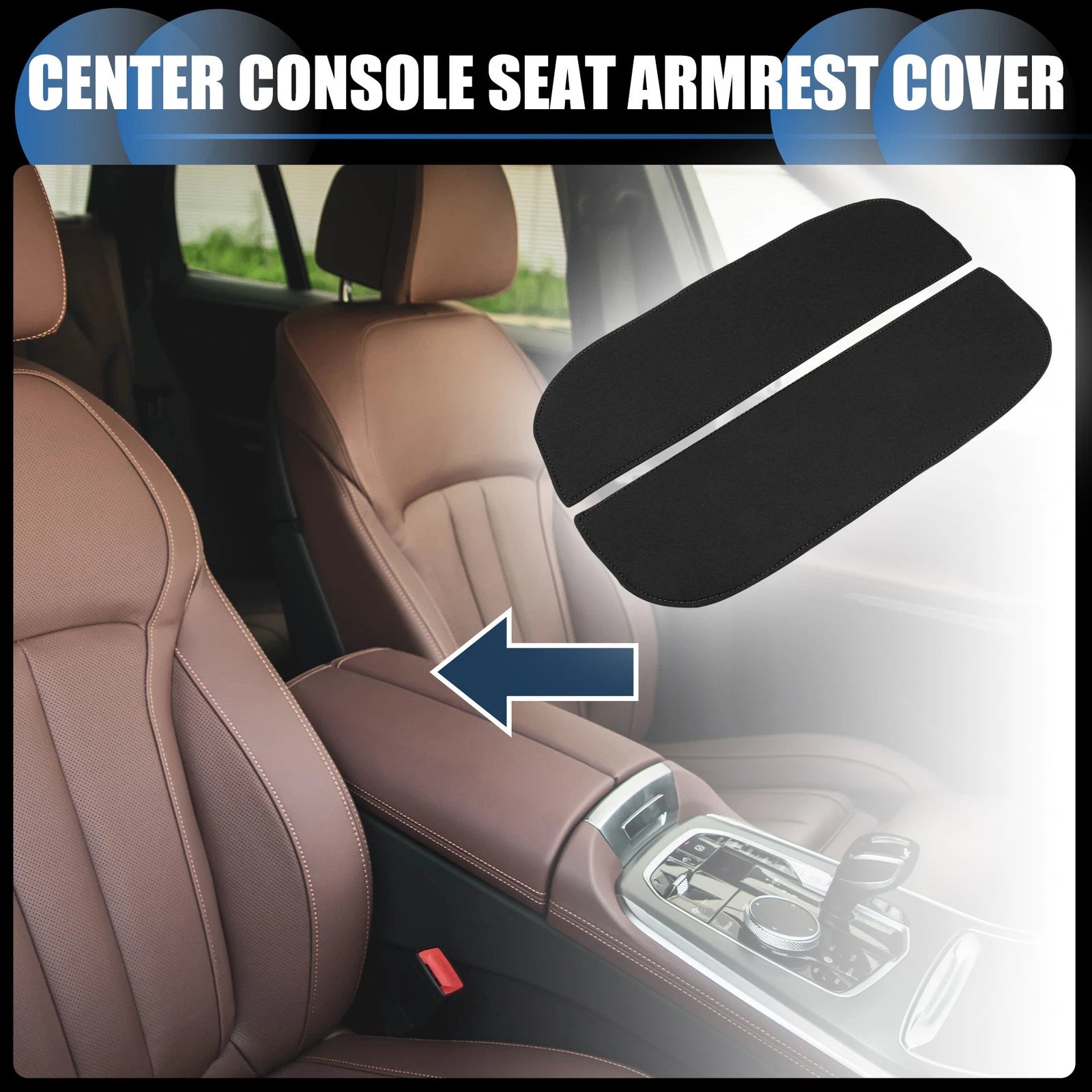 Armrest Protector Cover Pad Pair for BMW X5 X6 (2010–2018) Neoprene