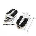 Chrome Foot Pegs for Harley Wide Glide/Fat Boy/Switchback/Road (1984–2017)