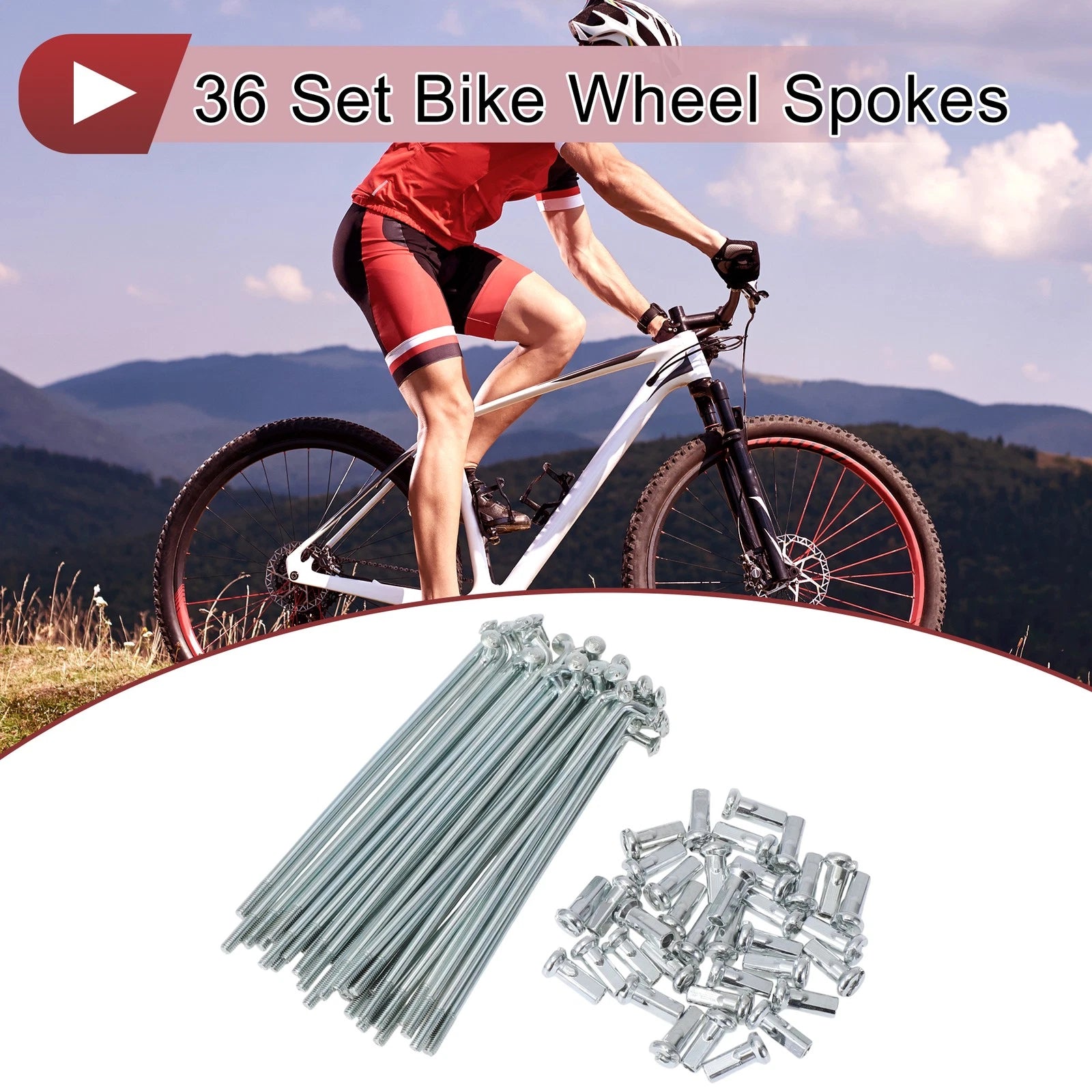 Bicycle Spokes Front and Rear Replacement Set for 12G 85mm (2000–2010)