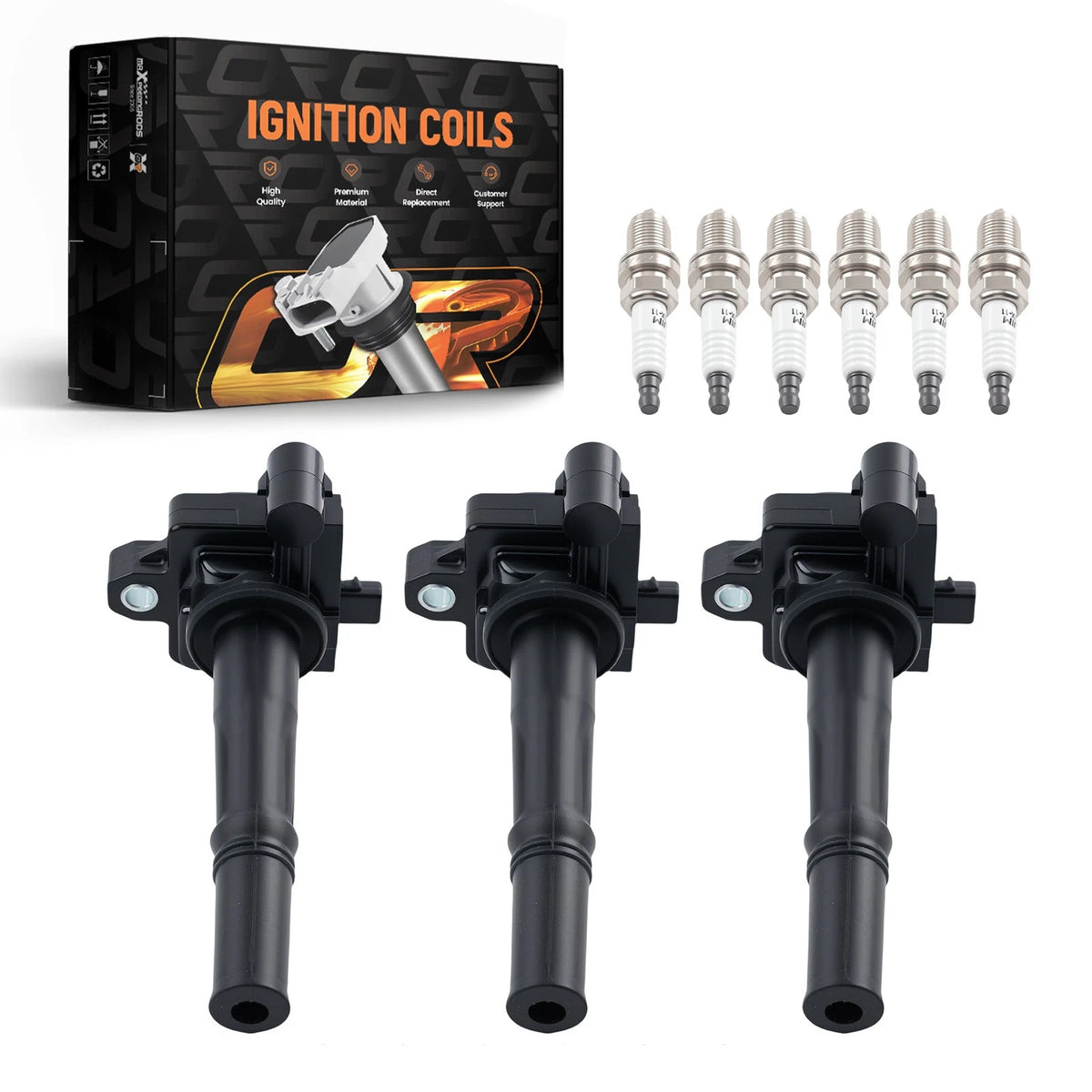 3X Ignition Coil + 6X Spark Plug for Toyota Tundra Tacoma (2000–2004) UF156