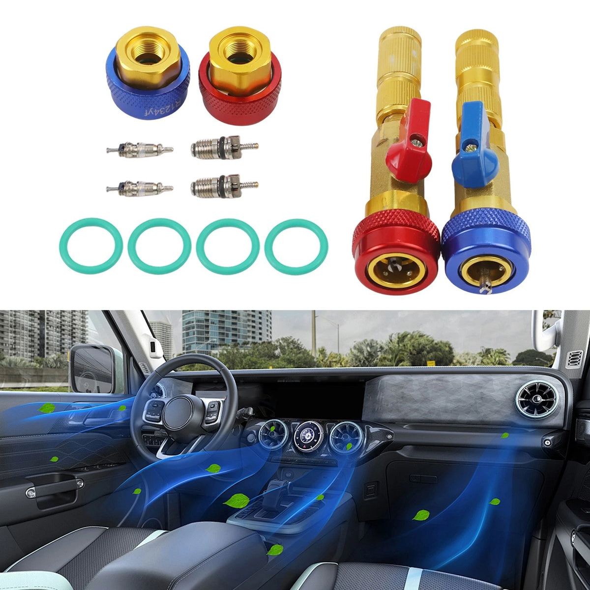 Valve Core Removal Tool for Car Air Conditioning Systems Easy Installation