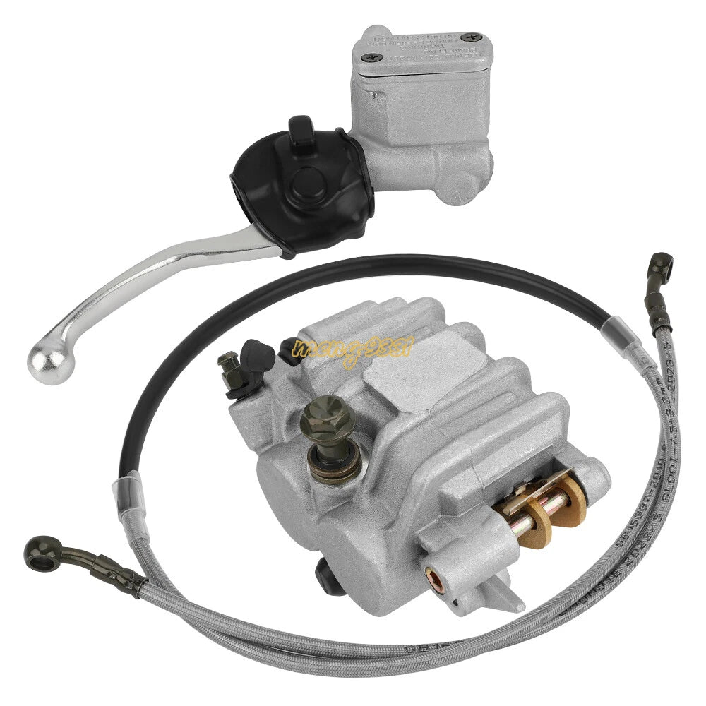 Front Brake Caliper Master Cylinder w/Hose for Honda CRF 250R CRF 450R (2004–2017)