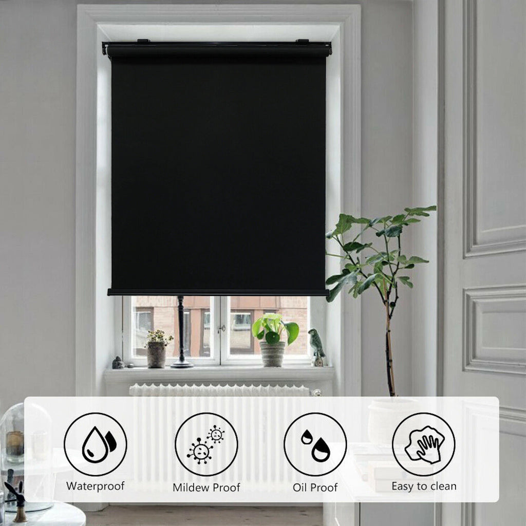 Cordless Roller Shades for Windows 60"x72" Waterproof Insulated