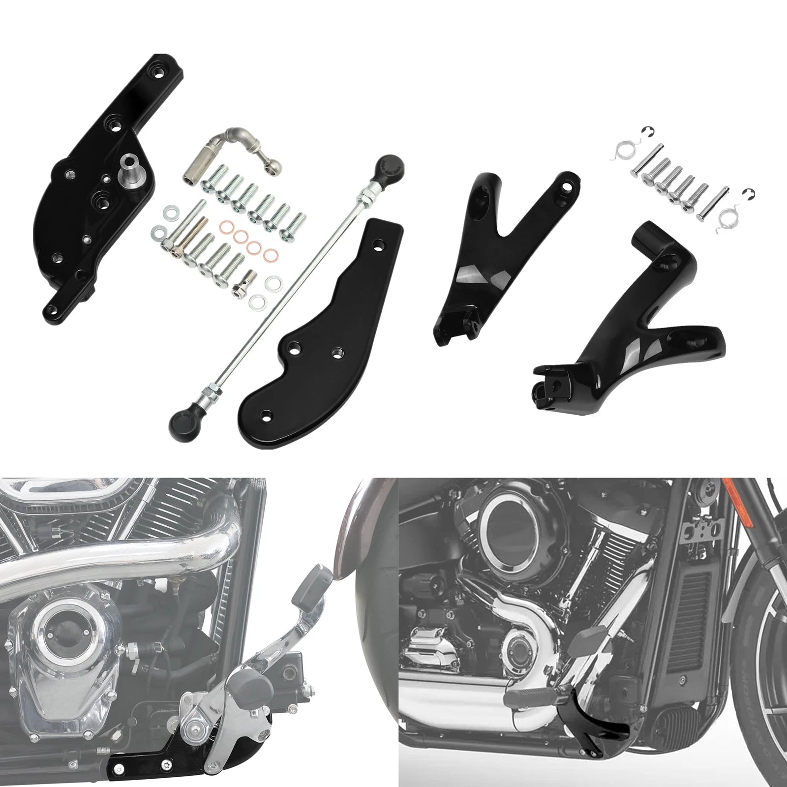 Extended Reach Forward Control Mount Bracket for Harley Sport Glide Fat Bob (2018–2024)