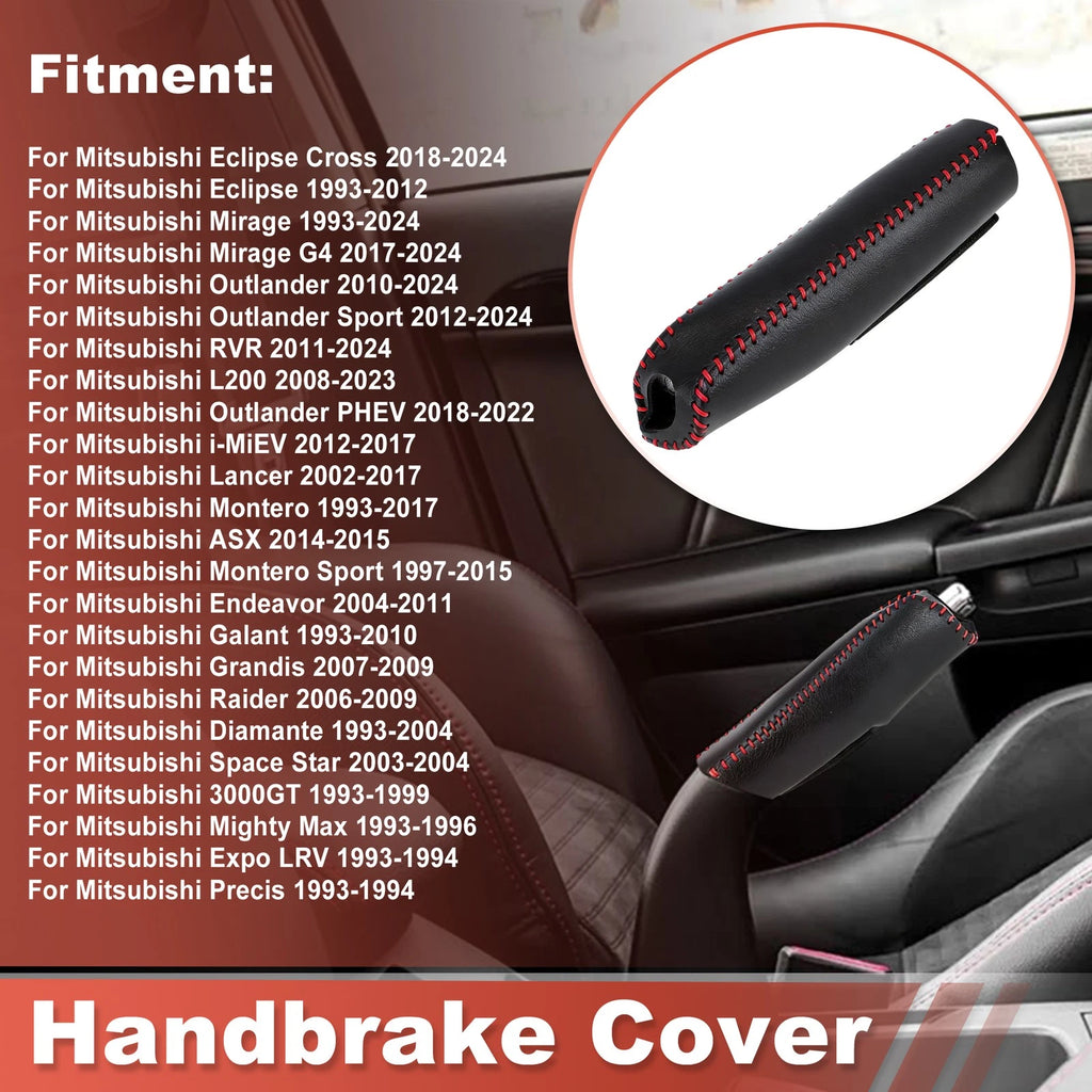 Leather Handbrake Cover Protective Shell for Mitsubishi (2006–2025)