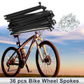 Bicycle Spokes Nipple Set 82mm Carbon Steel Black for Universal (Universal)