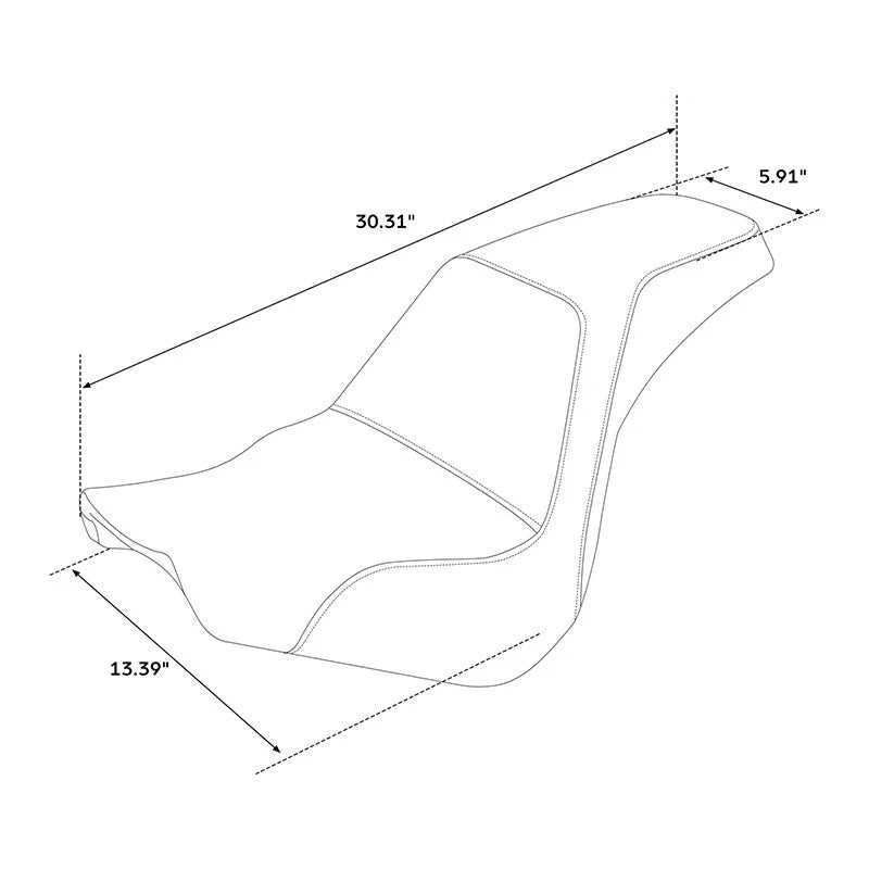 Passenger Seat for Harley Softail Standard Street Bob (2018–2025)