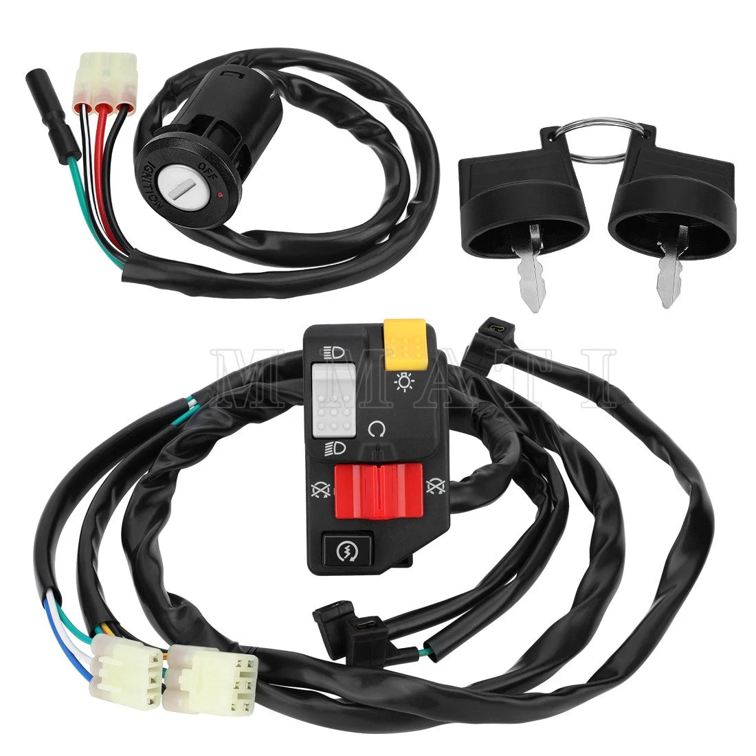 Left Handlebar Kill Switch & Key Switch for Honda Recon 250 TRX250TM (2007–2020)