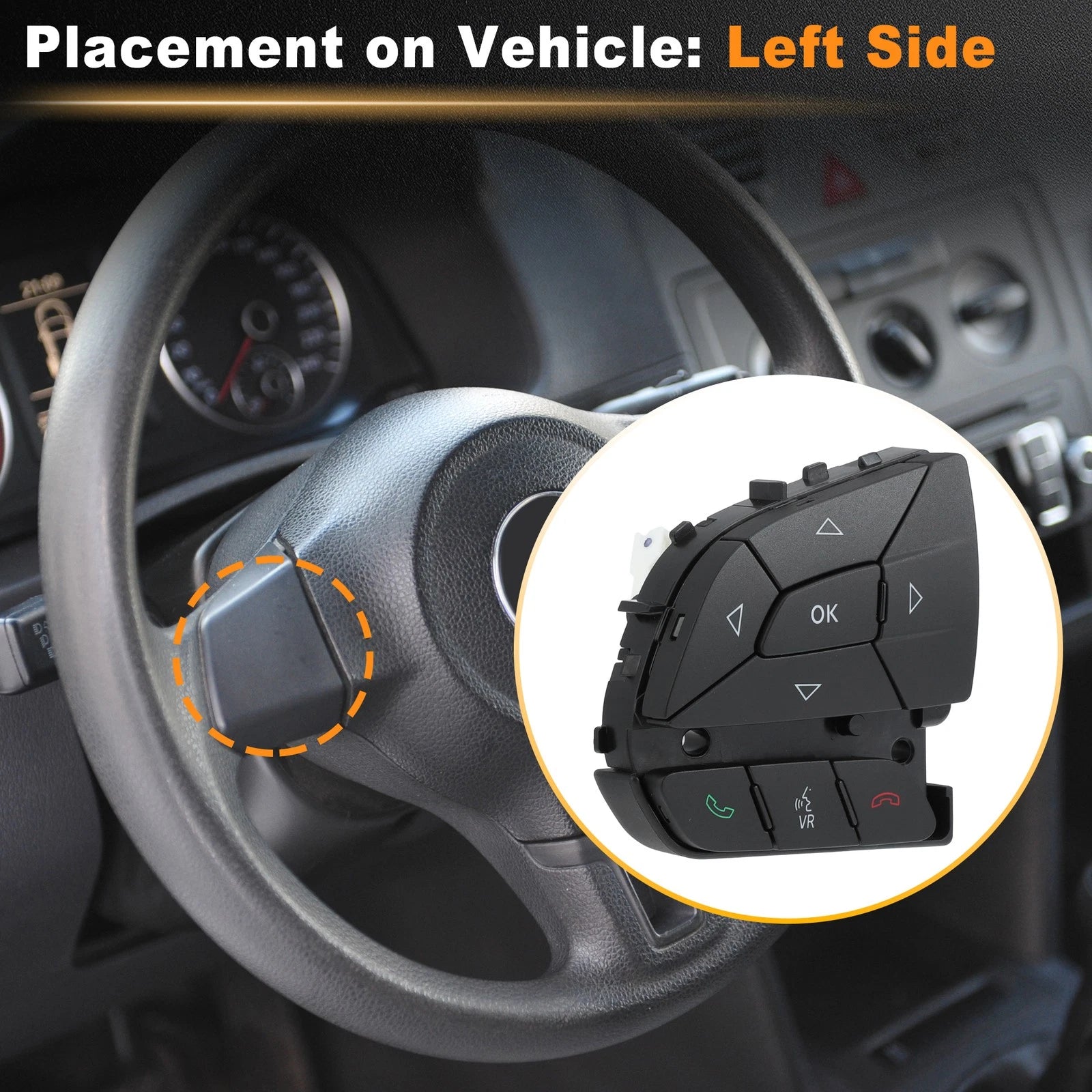 Steering Wheel Audio Control Switch Left for Dodge Durango (2014–2026)