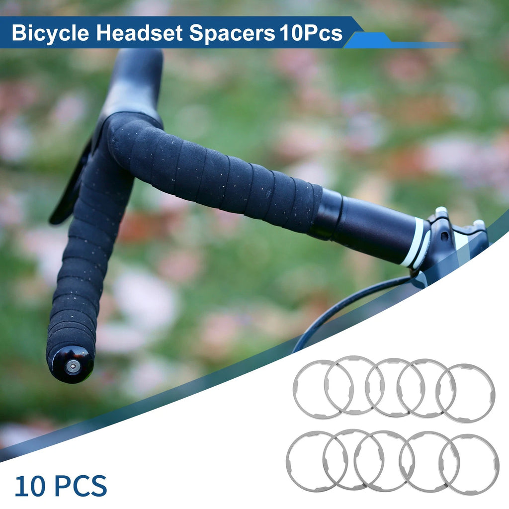 Bicycle Headset Spacers 3mm 1-1/8" for 28.6mm Fork Tube (10 Pack)