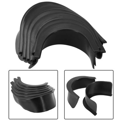 6X Pool Table Rubber Pockets for Billiards (Lined)