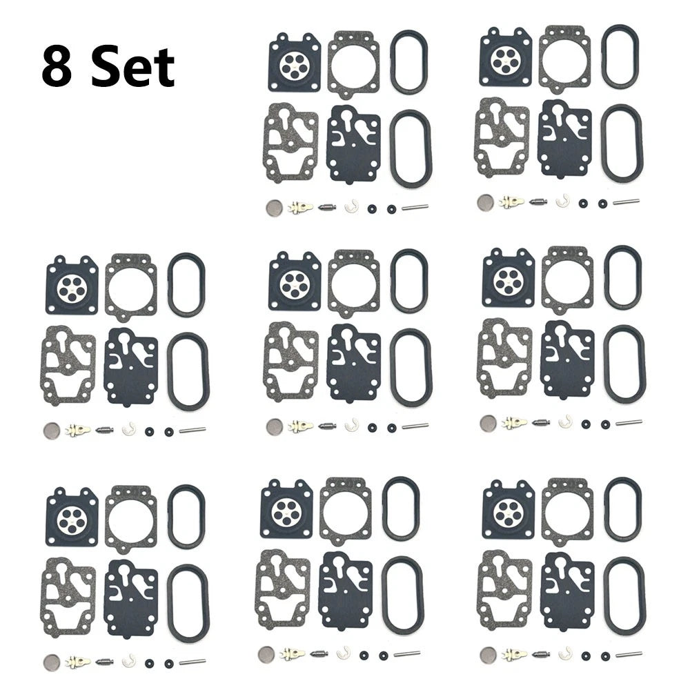 8x Carburetor Gasket Kit for Husqvarna 130BT (K20-WYA)
