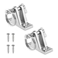 2 Pack Marine Boat Deck Hinge for Bimini Top (90 Degree, Removable Pin)