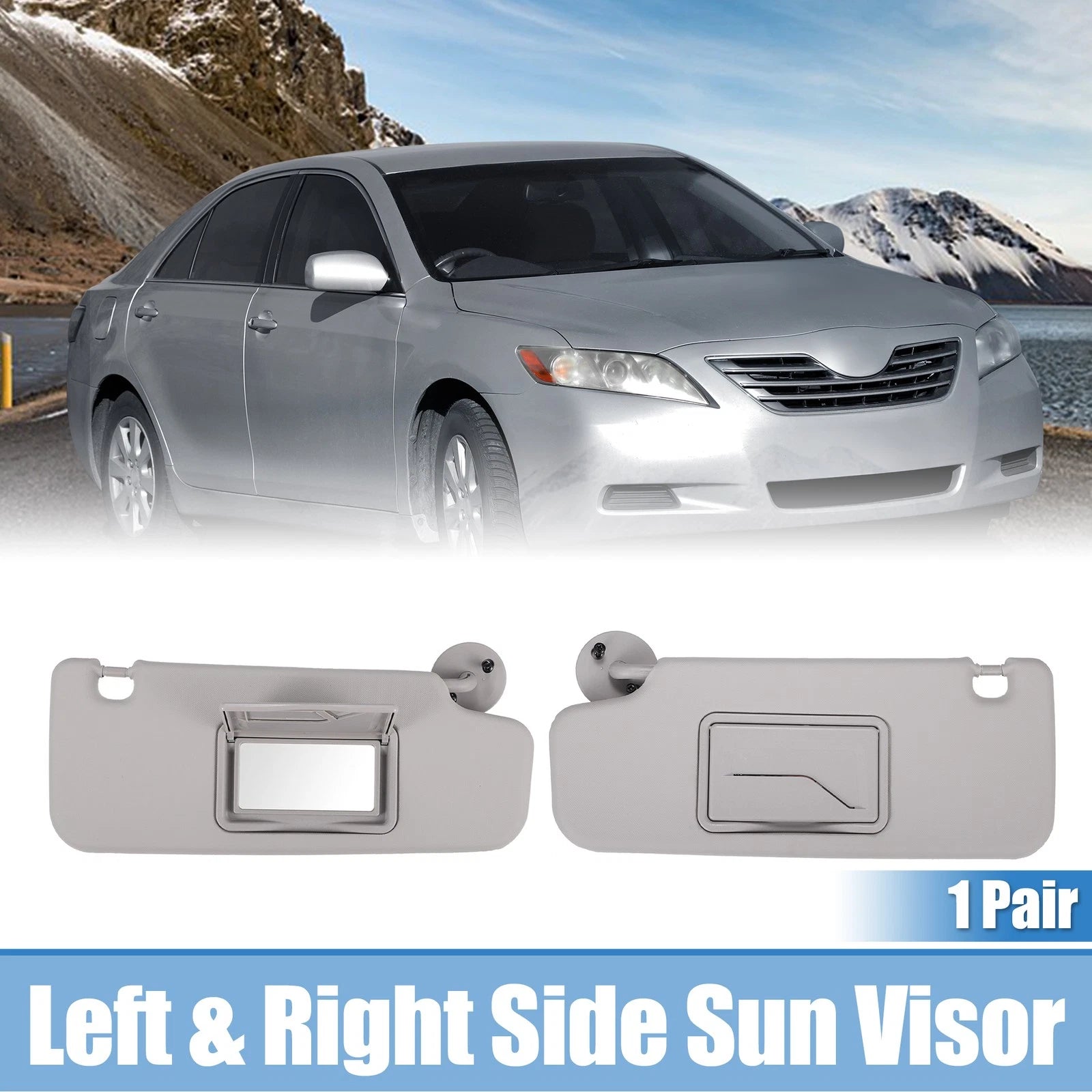 Sun Visor Left Right Replacement for Chevy Sonic 2012–2016 W/O Sunroof Light