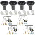 4X Carburetor Diaphragm Float Rebuild Kit for Honda VLX600 VT (1988–1998)